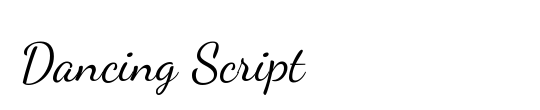 Dancing Script OT