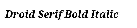 Droid Serif