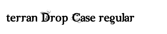 Tower Ruins Drop-Case Italic