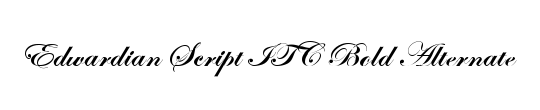 Edwardian Script ITC