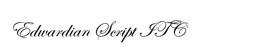 Edwardian Script ITC