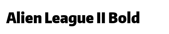 Alien League Bold Italic