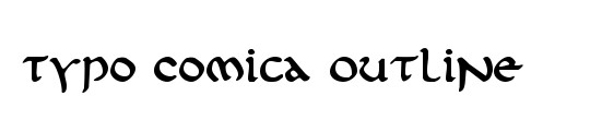 Typo Comica Outline