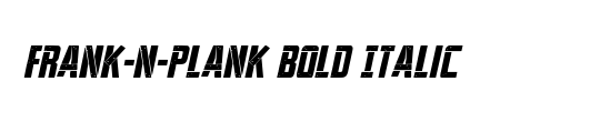 Frank-n-Plank 3D Italic