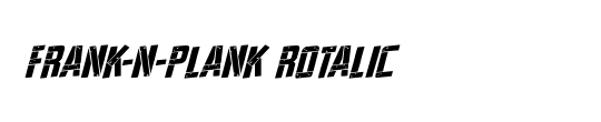 Frank-n-Plank Bold Italic