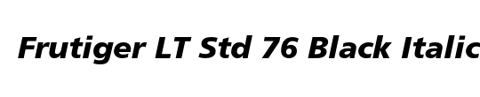 Frutiger LT Std