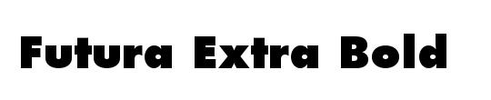 Futura LT ExtraBold