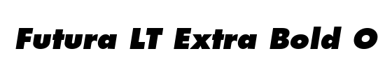 Futura LT ExtraBold