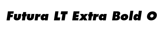 Futura LT ExtraBold