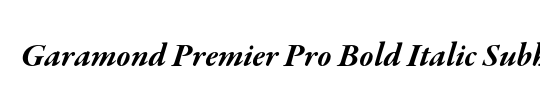 Garamond Premier Pro