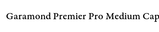 Garamond Premier Pro