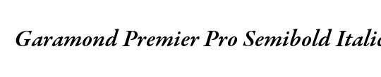 Garamond Premier Pro