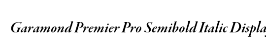 Garamond Premier Pro