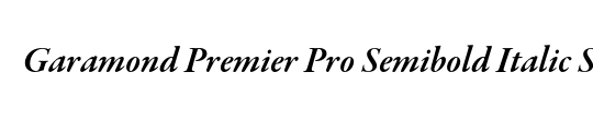 Garamond Premier Pro