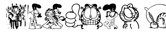 Garfield Hates Mondays Loves Fonts