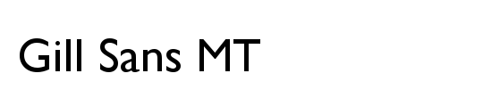 Gill Sans MT Std