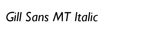 Gill Sans MT Std