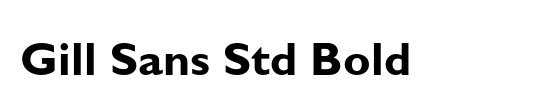 Gill Sans Std