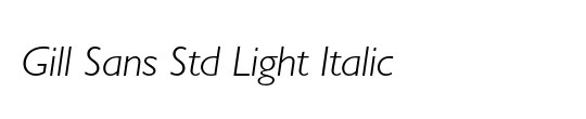 Gill Sans LightShadowed