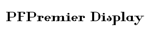 PFPremier Bold Italic