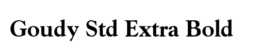 Goudy ExtraBold