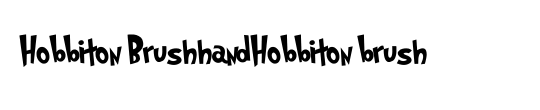 Hobbiton Brushhand