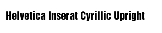 HelveticaInseratCyr Upright