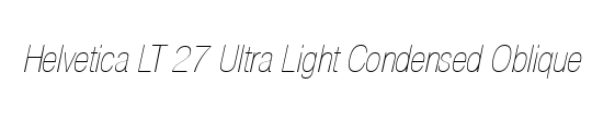 Helvetica LT Light