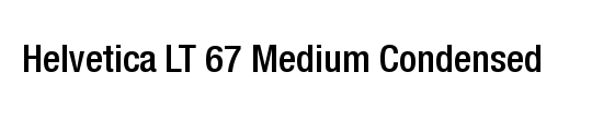 Helvetica Medium Condensed