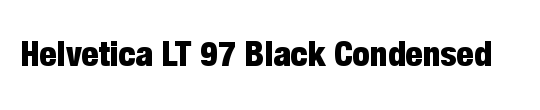 Plak LT BlackCondensed