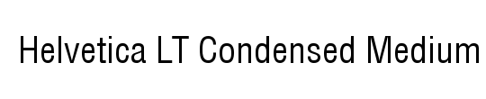 Helvetica LT Condensed