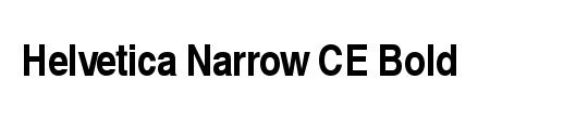 Helvetica Narrow