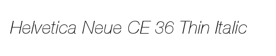 Helvetica CE 35 Thin