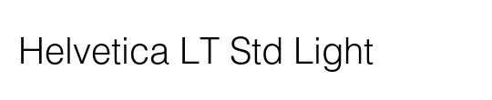 Helvetica LT Std