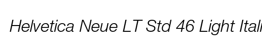 Helvetica Neue LT Std