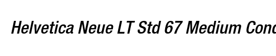 Helvetica LT Condensed