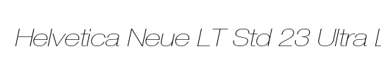 HelveticaNeue LT 27 UltLtCn