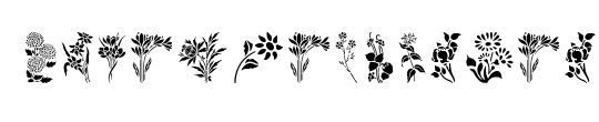 Floral Stencil Design