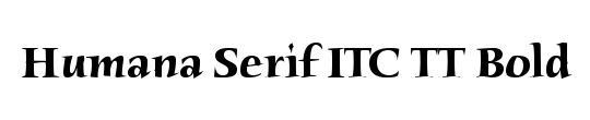 Humana Serif ITC Light