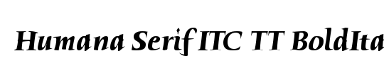 Humana Serif ITC TT