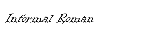 Informal Roman LET