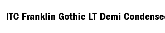 ITCFranklinGothic LT MedCn