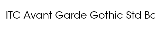 ITC Avant Garde Gothic Std