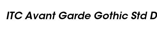 ITC Avant Garde Gothic Std