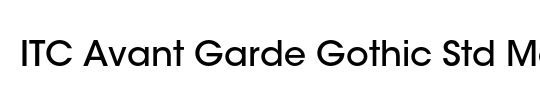 ITC Avant Garde Gothic Std