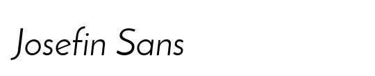 Josefin Sans