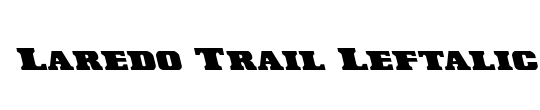 Laredo Trail Condensed Italic