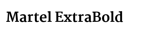 Martel Sans ExtraBold