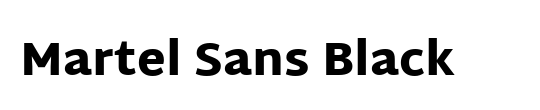 Martel Sans Black