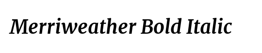 Merriweather Sans